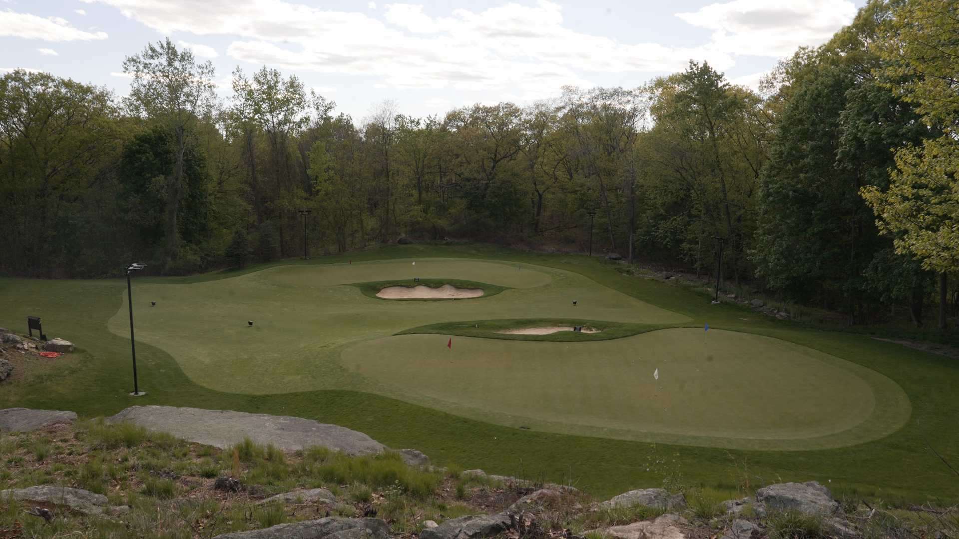 KOHR Golf public short game area with target greens and bunkers